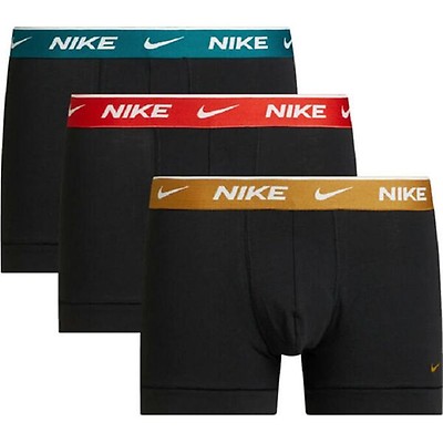 Herren Shorts schwarz/grau/grün Boxer Nike Pack - 3er