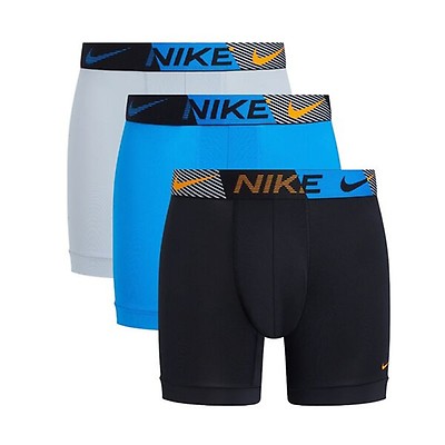 Boxer schwarz/grau/grün - Herren Shorts Nike 3er Pack