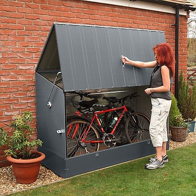 metal bike storage shed