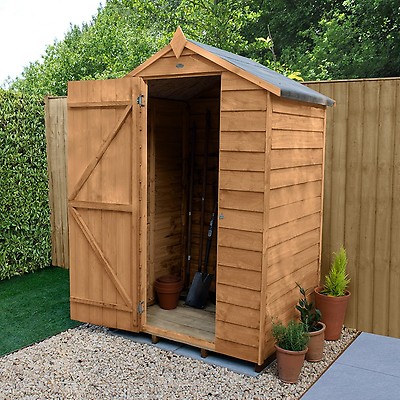 Overlap Dip Treated Apex Wooden Shed, Mini Wooden Garden Sheds