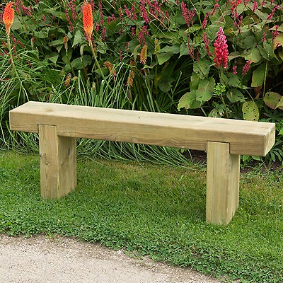 Forest Sleeper Wooden Garden Bench 6 X1, Wooden Garden Bench Northern Ireland