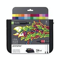 Winsor /& Newton neutre Tons /& Set 1 Vibrant Couleurs brushmarker 24 Set Bundle