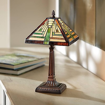 Mission stained deals glass lamps