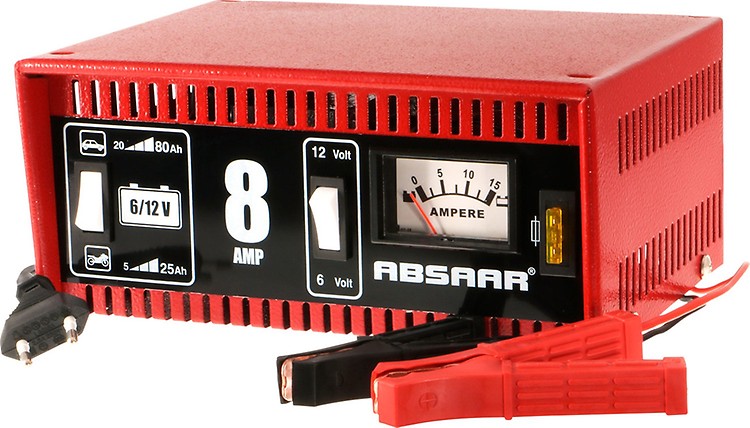 Absaar Batterie-Ladegerät mit Starthilfe (Ladestrom: 12 A, AGM