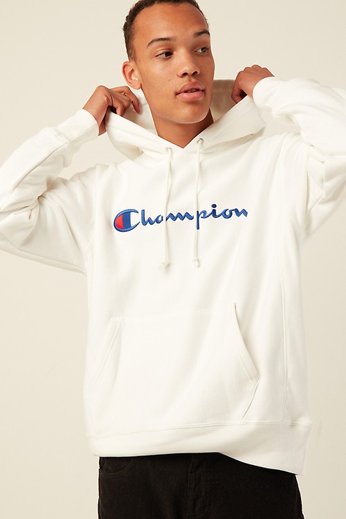 Champion Reverse Weave Hoodie White