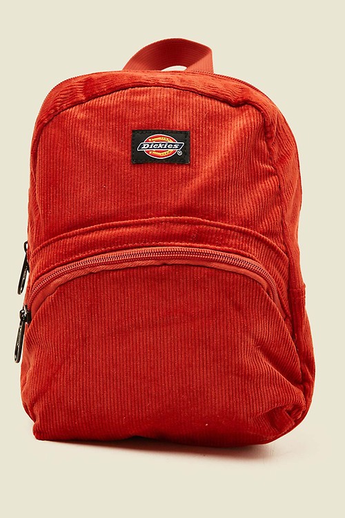dickies black corduroy mini backpack