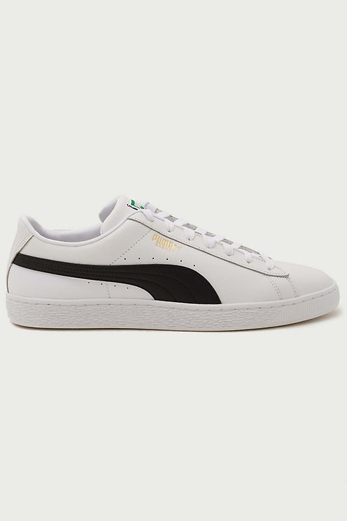 puma classic white trainers
