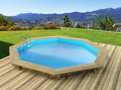 Piscine Bois Hawai 410 X 118 M 54963