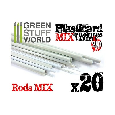 ABS Plasticard - Profile Double-T 2mm Green Stuff World