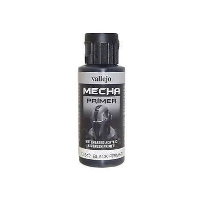 Black Primer Mecha Color 60ml Bottle Vallejo Paint
