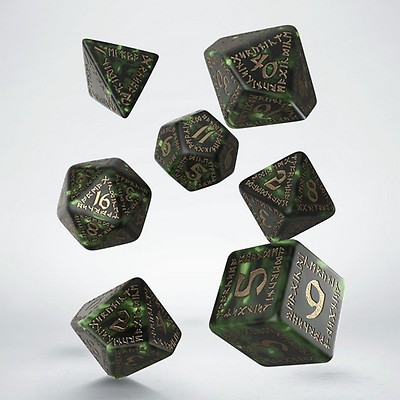 Harry Potter. Slytherin Modern Dice Set - Green - Q WORKSHOP