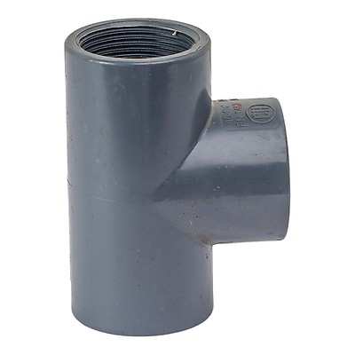 Ezfitt - Vanne PVC à Sphère Double Union Raccordement Femelle à Coller Abrisa - 40mm