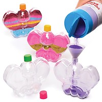 Baker Ross Mini-Glasflaschen Set – 8 Stück Mit Korken, 8 Cm Hoch, Zum Basteln, Bemalen Oder Als Geschenk