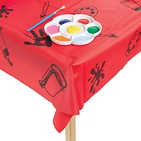 Kunststoff-Tischdecke zum Basteln