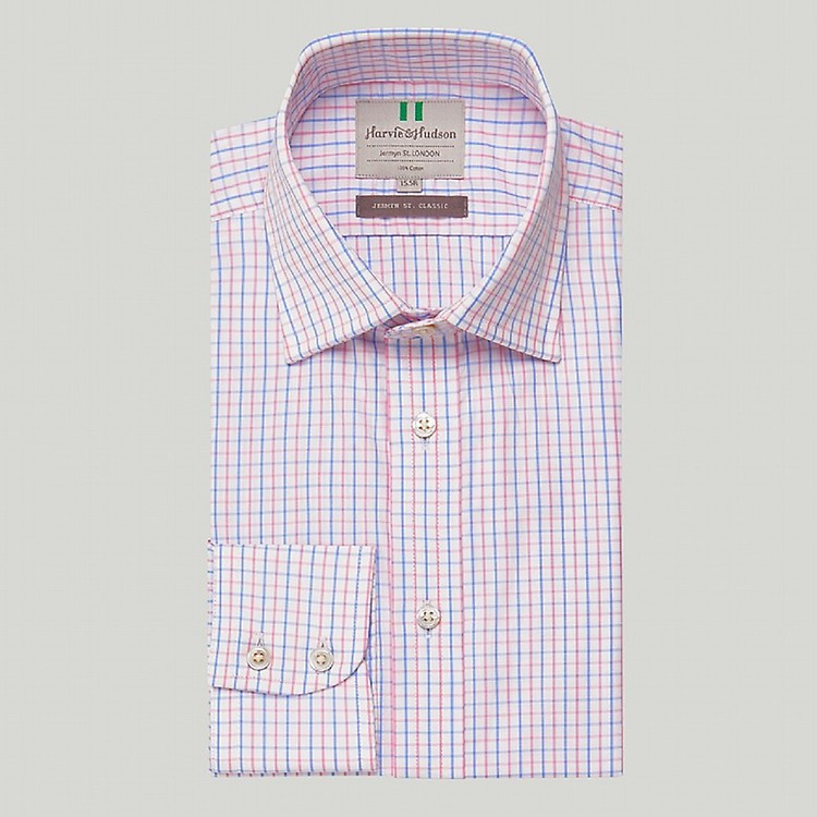 シンゾーン DOUBLE CUFF CHECK BLOUSE SHIRT 34 shinz-22amsbl04_1.jpg