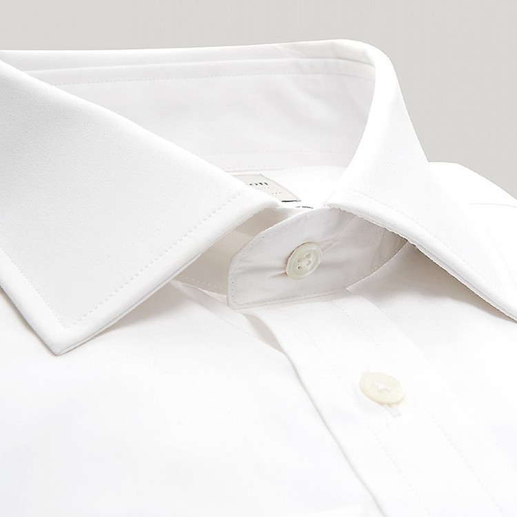 Luxury White Marcella Slim Fit Dress Shirt