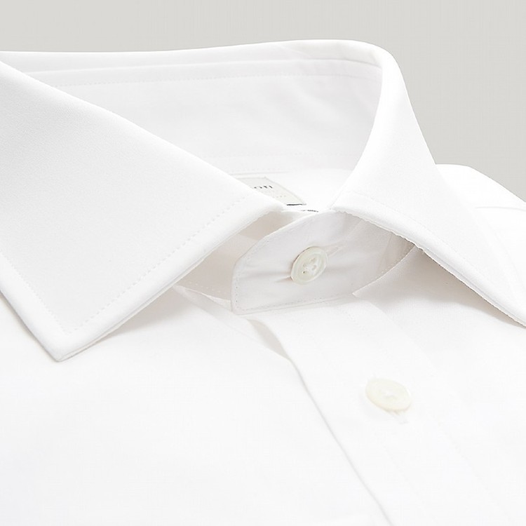 Plain white 2024 slim fit shirt