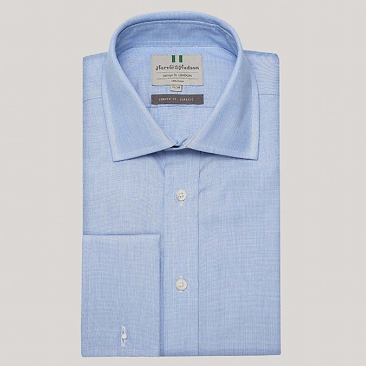 Blue Graph Check Shirt
