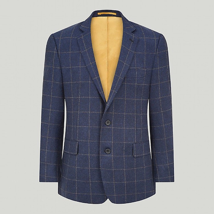 【タグ付新品未使用】ALUDE blue check tweed jacket ALUDE SELECT】blue check tweed jacket | 【ALUDE】韓国メンズ