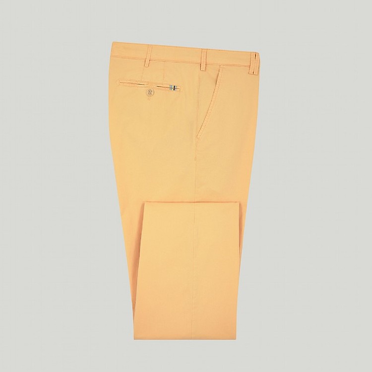 Dark Blue Cotton Unfinished Trousers