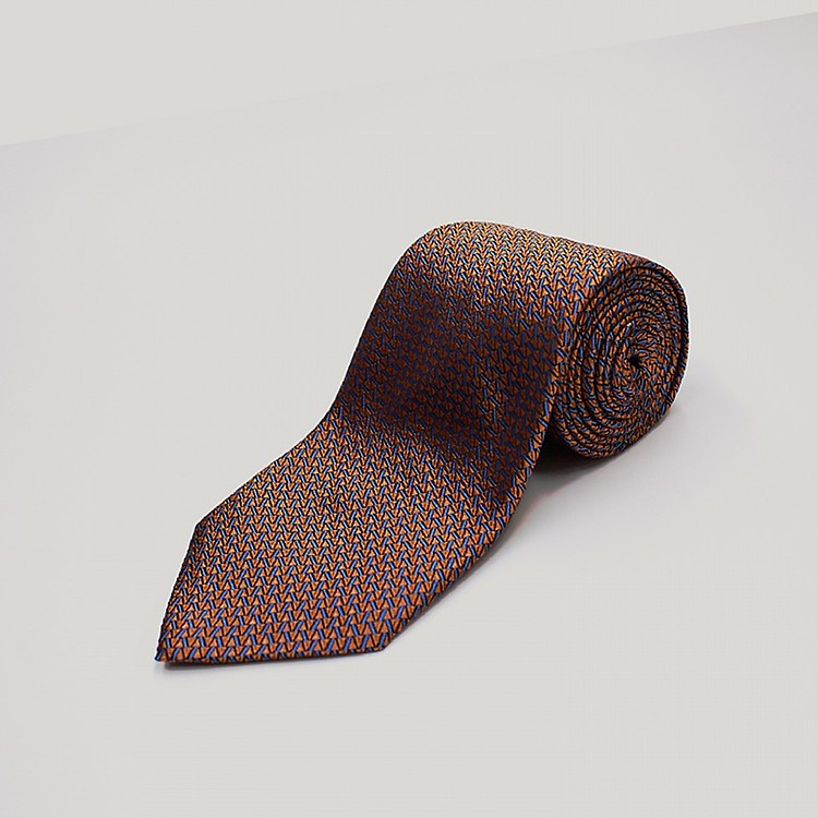 Men's Burgundy With White Pindot Woven Silk Tie