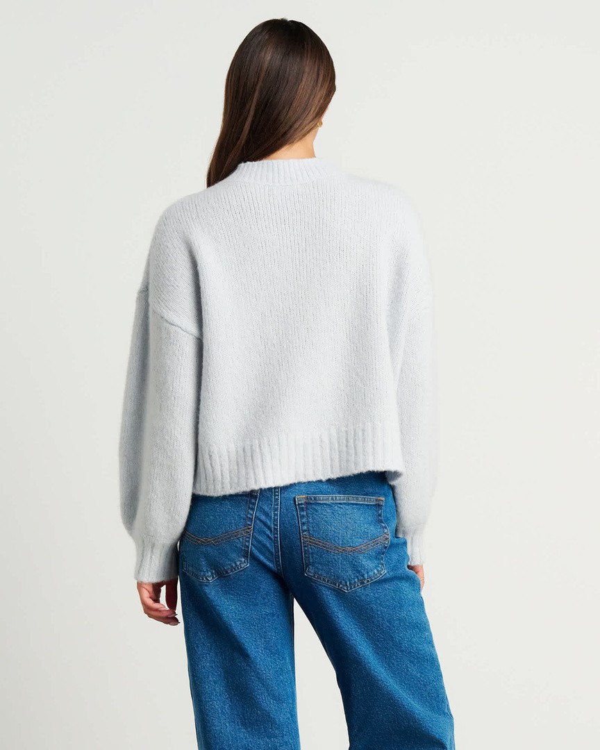 Lily Fluffy Knit Cardigan in Milkblack | JAG Lily Fluffy Knit Cardigan in Milkblack | JAG