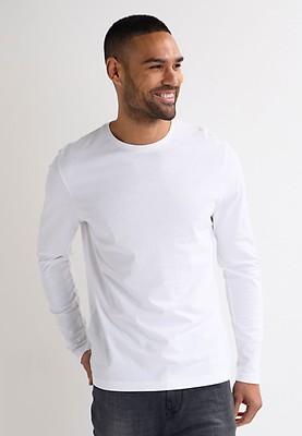 Mens white long sleeve thermal top on sale