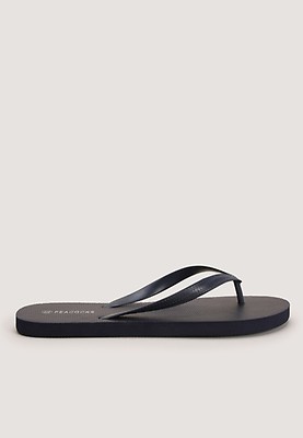 Mens Plain Grey Toe Post Flip Flop Peacocks