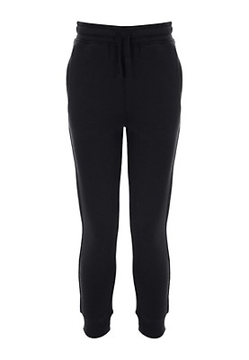 Plain black jogging bottoms sale