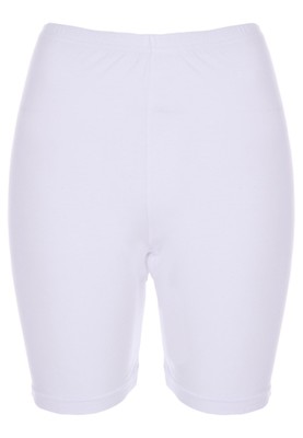 Womens White Anti Rub Cycling Shorts Peacocks
