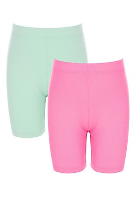 Pink and green shorts on sale