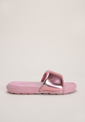Glitter jelly slide sandals clearance