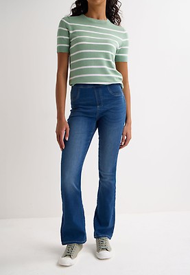 Womens Blue Bootcut Jeans Jegging Peacocks