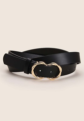 Womens Waist Gold Heart Belt Peacocks