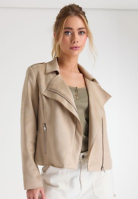 Suedette biker sales