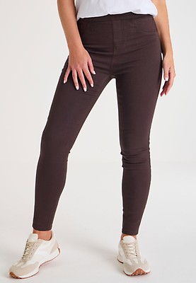 Womens Black Kate Shaper Jeggings Peacocks