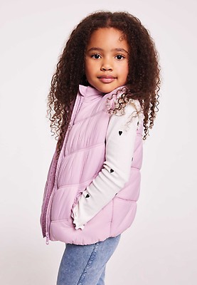 Younger Girls Pink Padded Parka Coat Peacocks