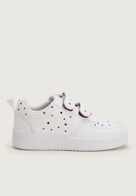 Younger Girls White Rainbow High Top Light Up Trainers Peacocks
