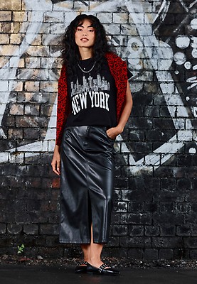 rosy monster pinecone skirt ブラック