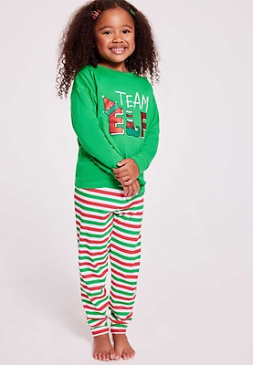 Womens Green Elf Sherpa Family Christmas Onesie Peacocks