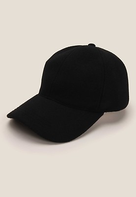 Mens Plain Black Trucker Hat Peacocks