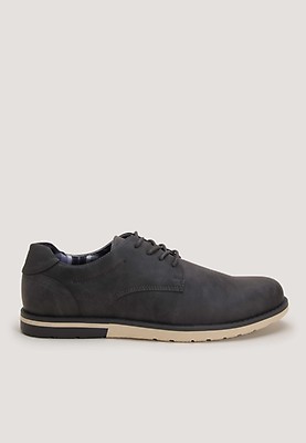 Mens Black Casual Lace Up Trainer Peacocks