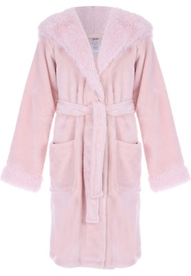 Girls sherpa dressing gown hotsell