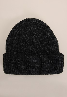 Older Boys Black and Tan Thinsulate Bobble Hat Peacocks