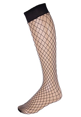 Womens Black Glitter Fishnet Ankle Socks Peacocks