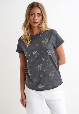 売れ筋商品|||ニューヨークコレクション カットソー トップス レディース Petite Short Sleeve Sequined Top Gold DDAPJ pyju Sequin Tops for Women 2025 Fashion Short Sleeve