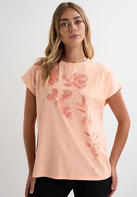 Womens Pink Grinch Christmas Crew Neck T-shirt | Peacocks
