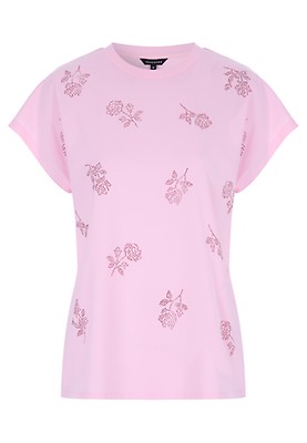 Womens Sage Rose Graphic Short Sleeve T-Shirt | Peacocks