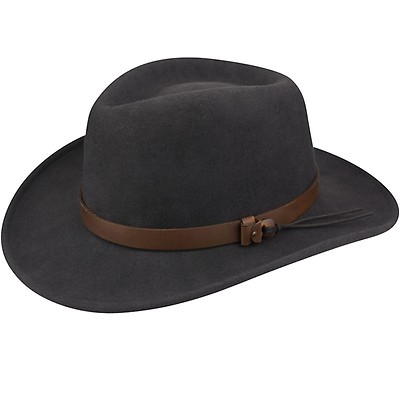 Leather Hat with Asymmetric Top Hat Wool Hat Women Men Unisex Hat