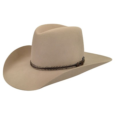 Bailey Western Men's Easton Western Cowboy HAT, Silver/Grey, 6 3/4